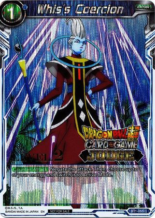 Whis's Coercion (Level 2) (BT1-055) [Judge Promotion Cards] | Nerdhalla Games