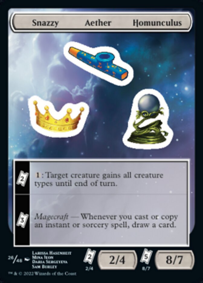 Snazzy Aether Homunculus [Unfinity Stickers] | Nerdhalla Games