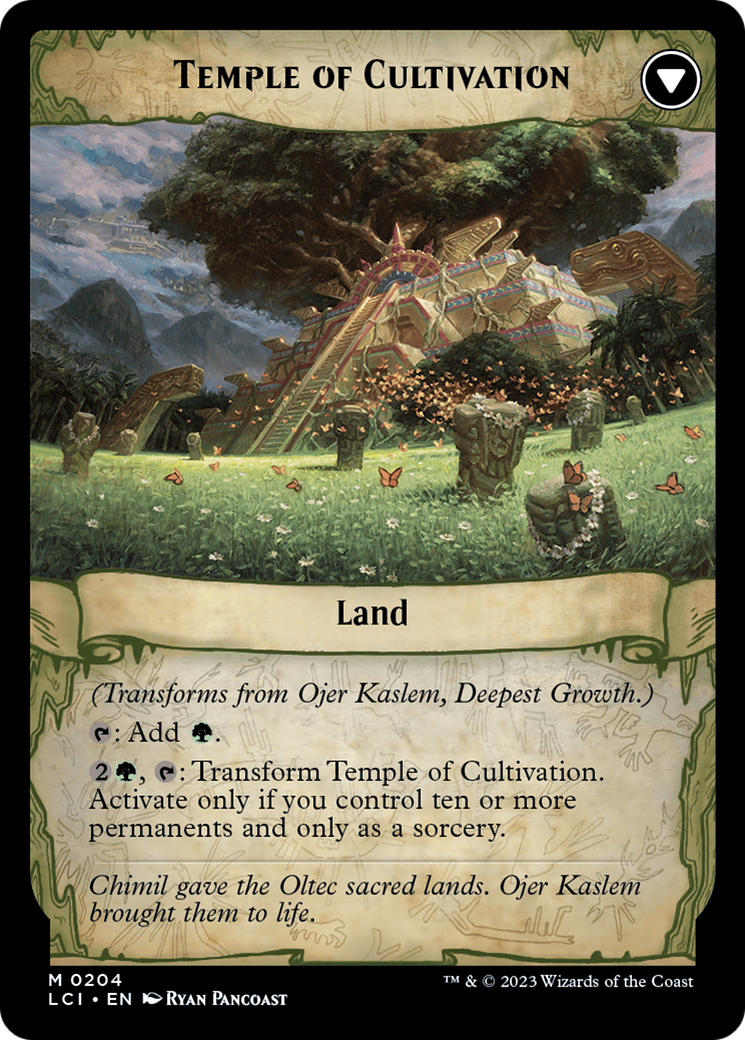 Ojer Kaslem, Deepest Growth // Temple of Cultivation [The Lost Caverns of Ixalan Prerelease Cards] | Nerdhalla Games