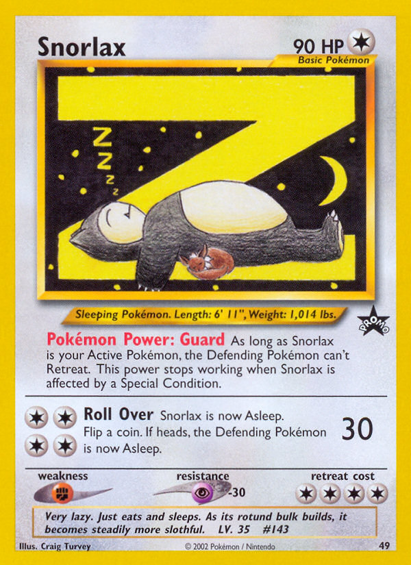 Snorlax (49) [Wizards of the Coast: Black Star Promos] | Nerdhalla Games