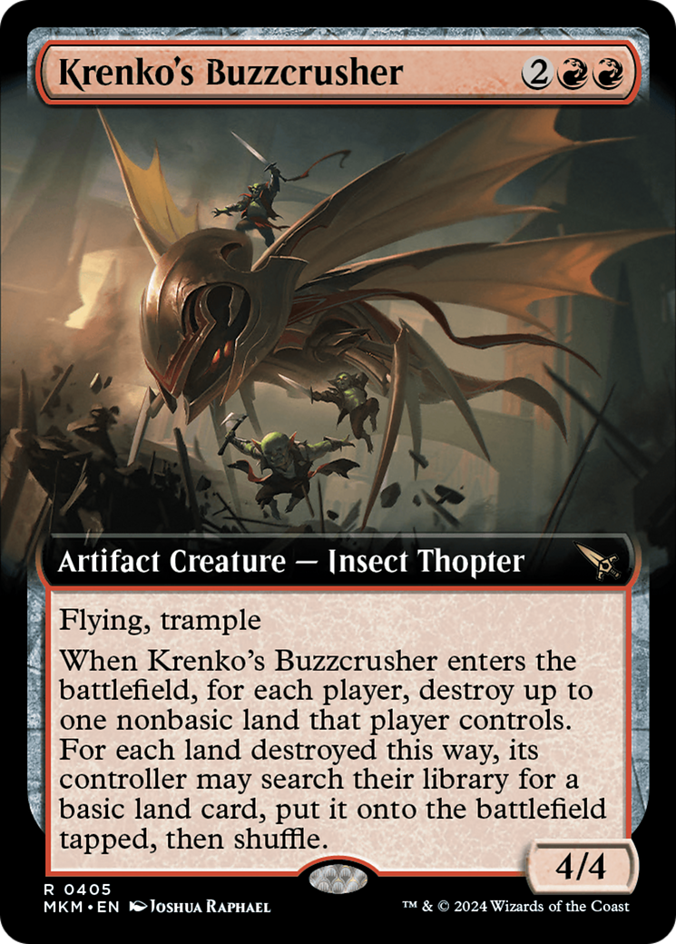 Krenko's Buzzcrusher (Extended Art) [Murders at Karlov Manor] | Nerdhalla Games