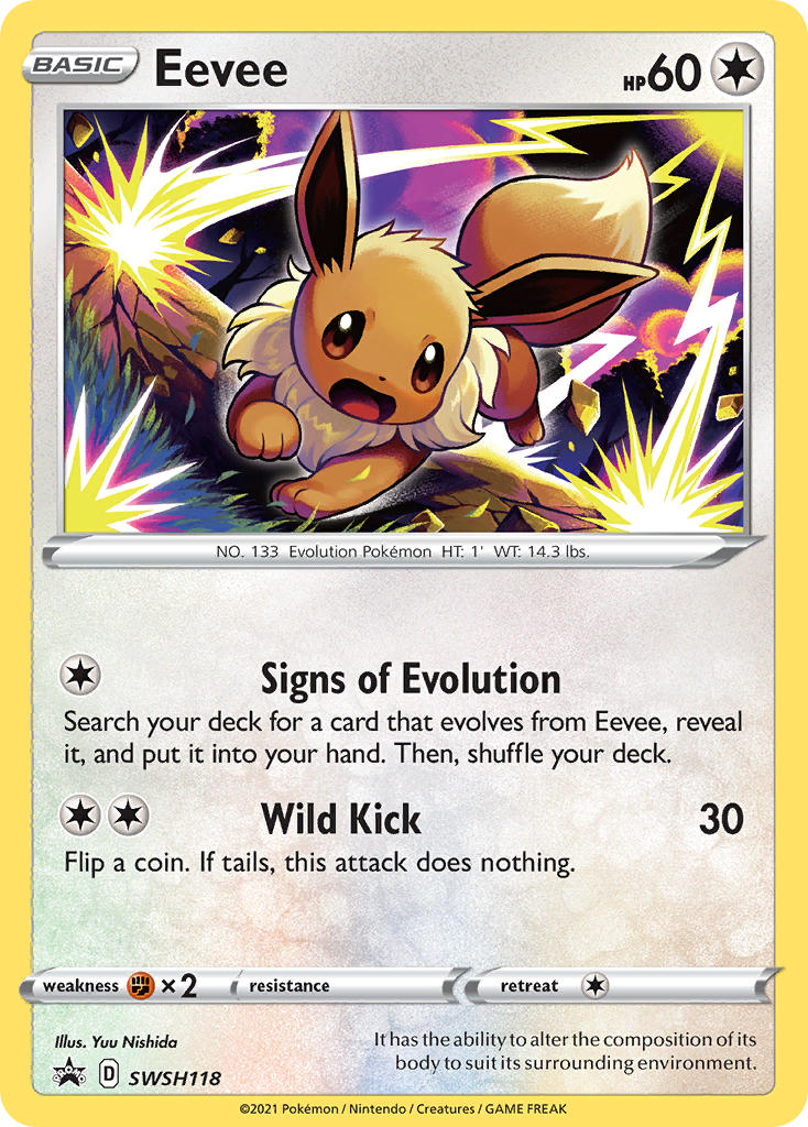 Eevee (SWSH118) [Sword & Shield: Black Star Promos] | Nerdhalla Games