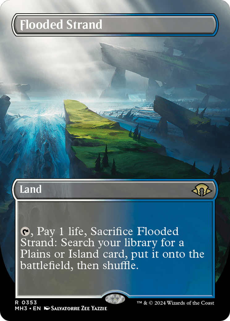 Flooded Strand (Borderless) [Modern Horizons 3] | Nerdhalla Games