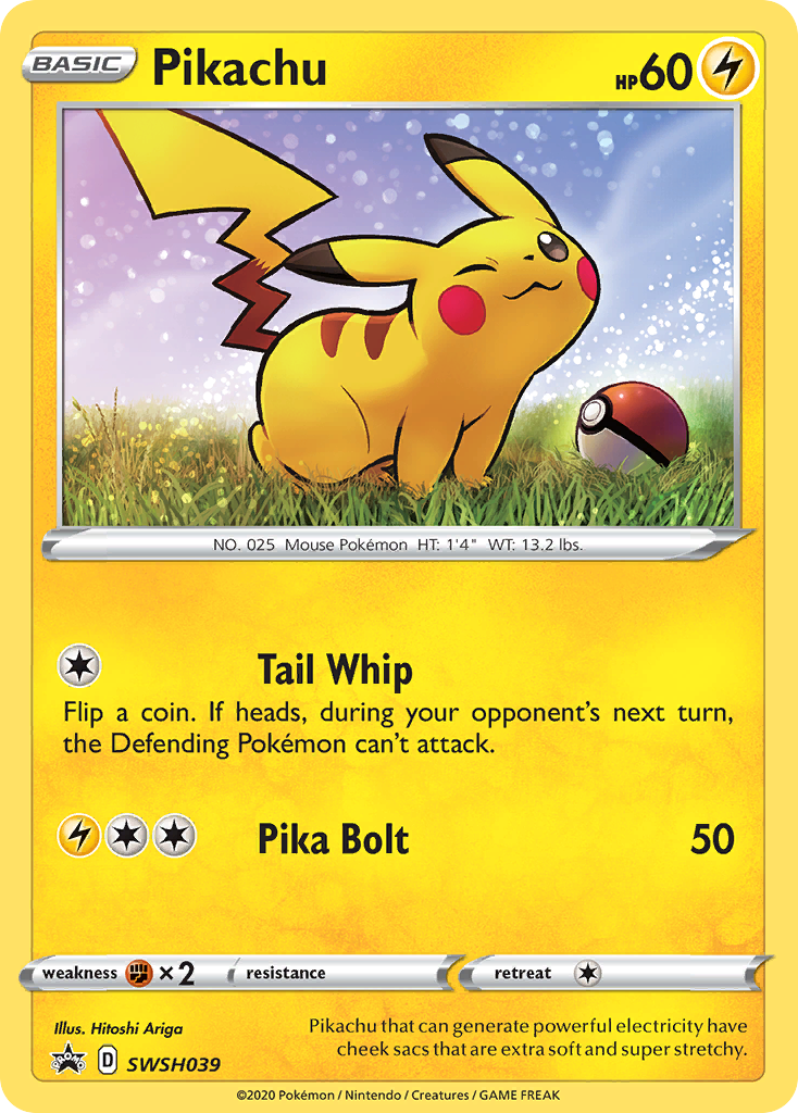 Pikachu (SWSH039) [Sword & Shield: Black Star Promos] | Nerdhalla Games