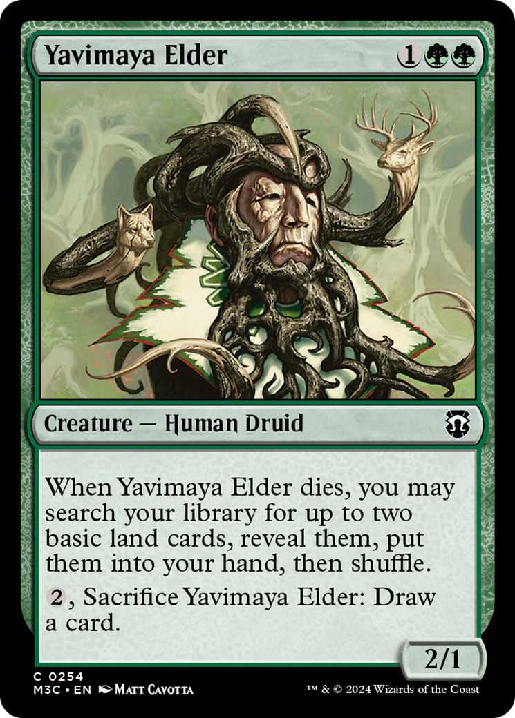 Yavimaya Elder (Ripple Foil) [Modern Horizons 3 Commander] | Nerdhalla Games