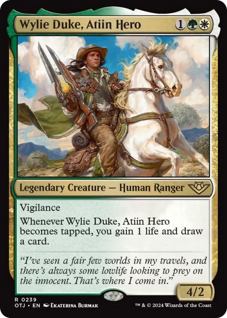 Wylie Duke, Atiin Hero [Outlaws of Thunder Junction] | Nerdhalla Games