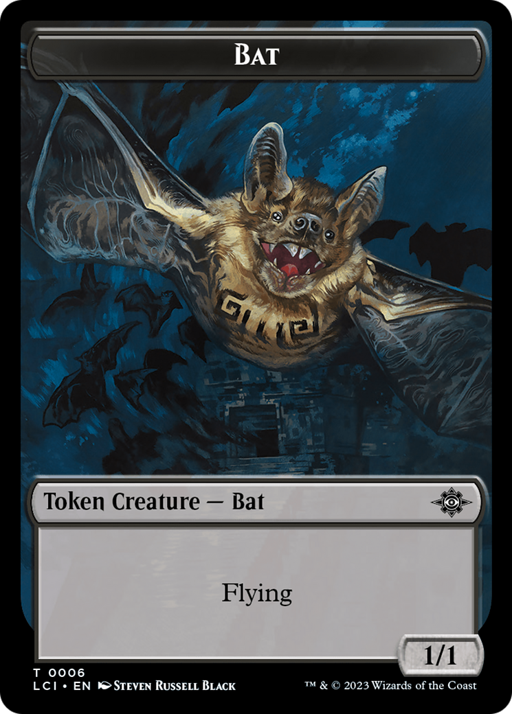 Gnome // Bat Double-Sided Token [The Lost Caverns of Ixalan Tokens] | Nerdhalla Games