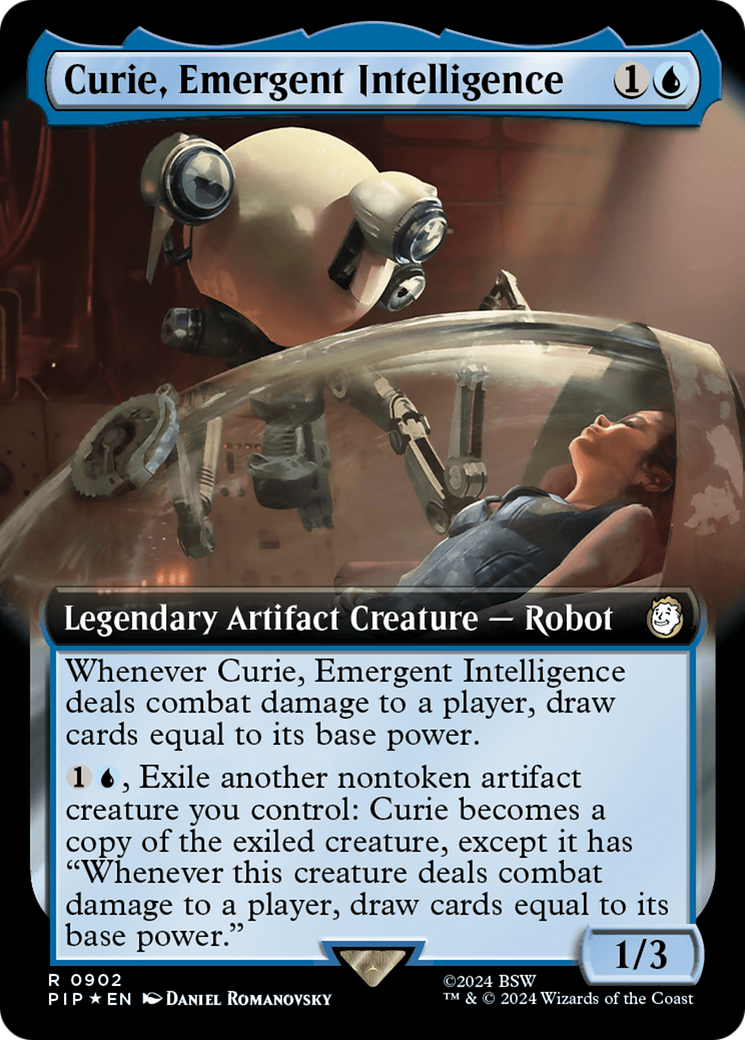 Curie, Emergent Intelligence (Extended Art) (Surge Foil) [Fallout] | Nerdhalla Games