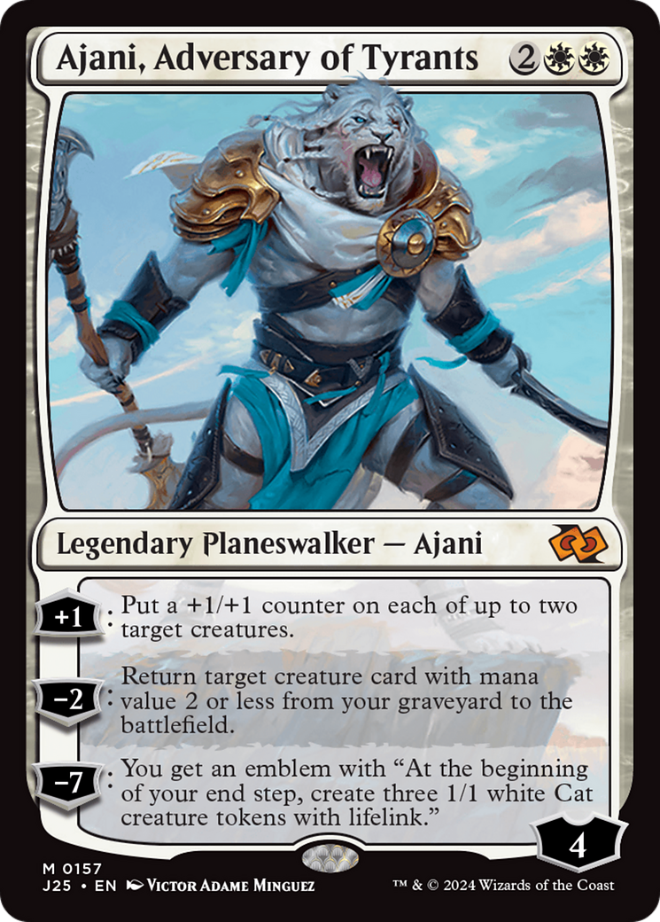 Ajani, Adversary of Tyrants [Foundations Jumpstart] | Nerdhalla Games