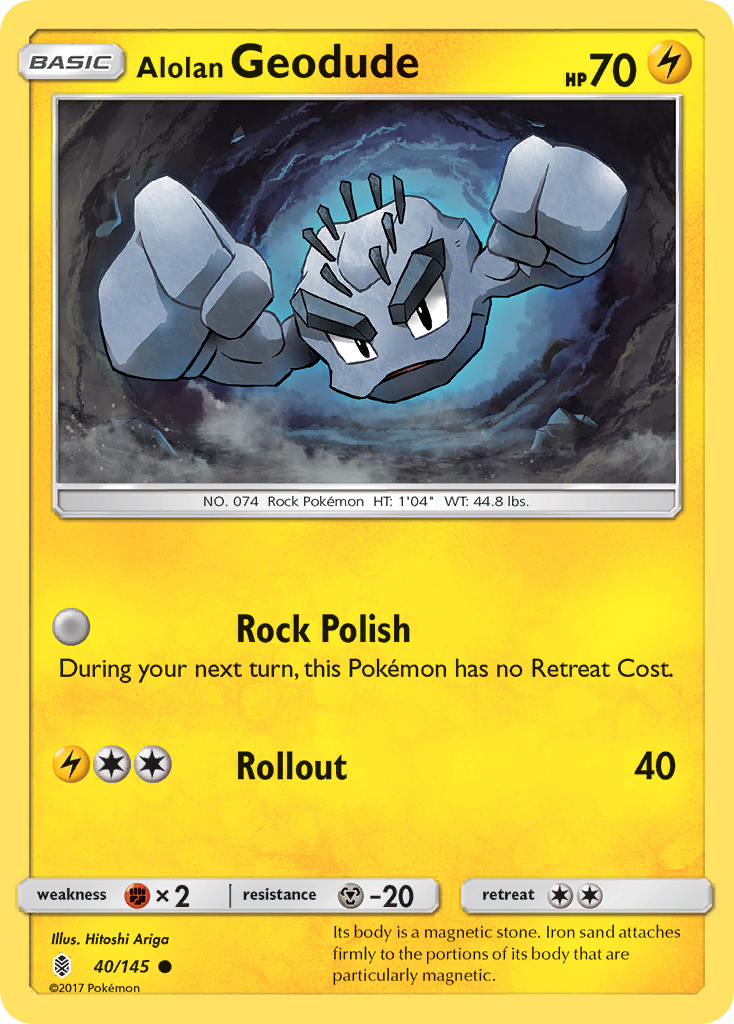 Alolan Geodude (40/145) [Sun & Moon: Guardians Rising] | Nerdhalla Games