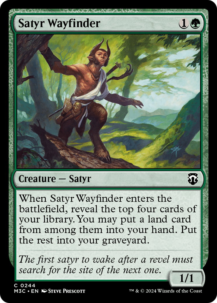 Satyr Wayfinder (Ripple Foil) [Modern Horizons 3 Commander] | Nerdhalla Games