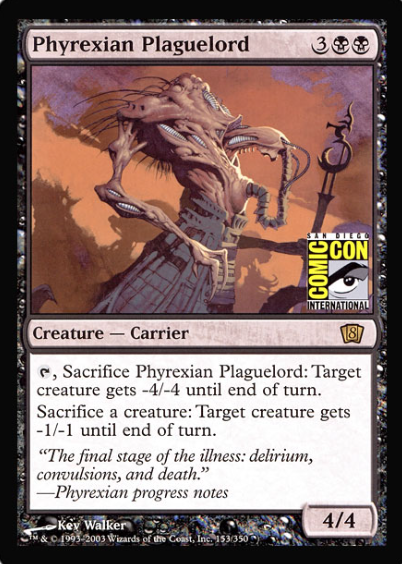 Phyrexian Plaguelord (San Diego Comic Con Oversized) [Oversize Cards] | Nerdhalla Games