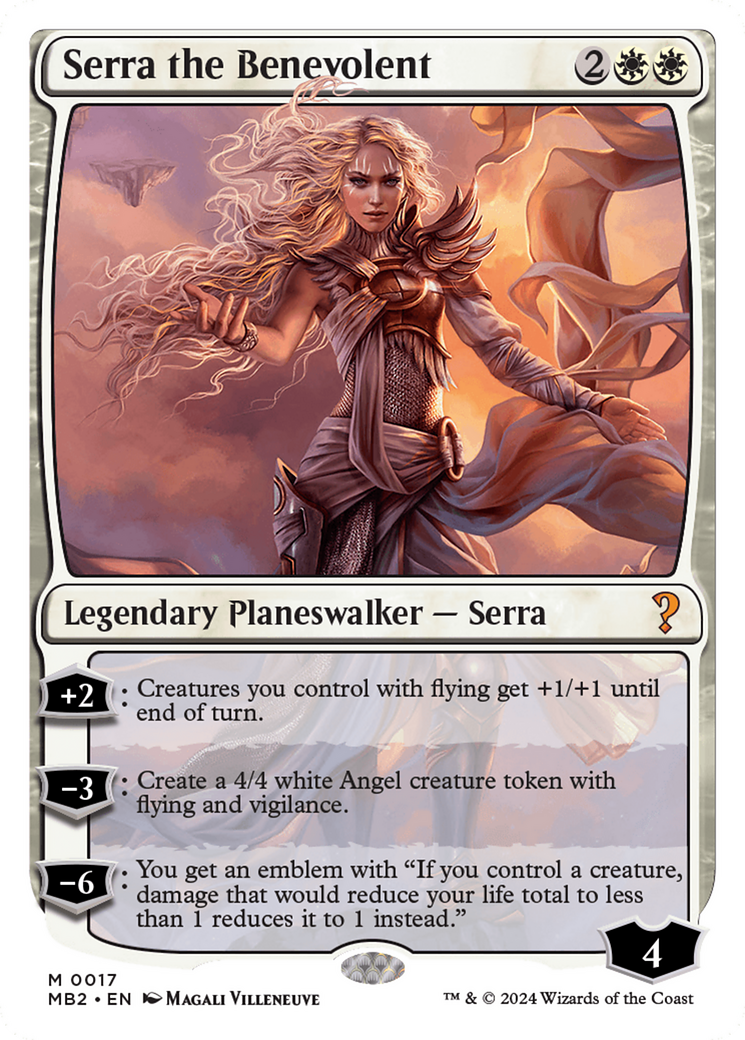 Serra the Benevolent (White Border) [Mystery Booster 2] | Nerdhalla Games