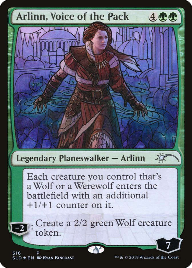 Arlinn, Voice of the Pack (Stained Glass) [Secret Lair Drop Promos] | Nerdhalla Games