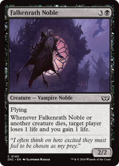 Falkenrath Noble [Duskmourn: House of Horror Commander] | Nerdhalla Games