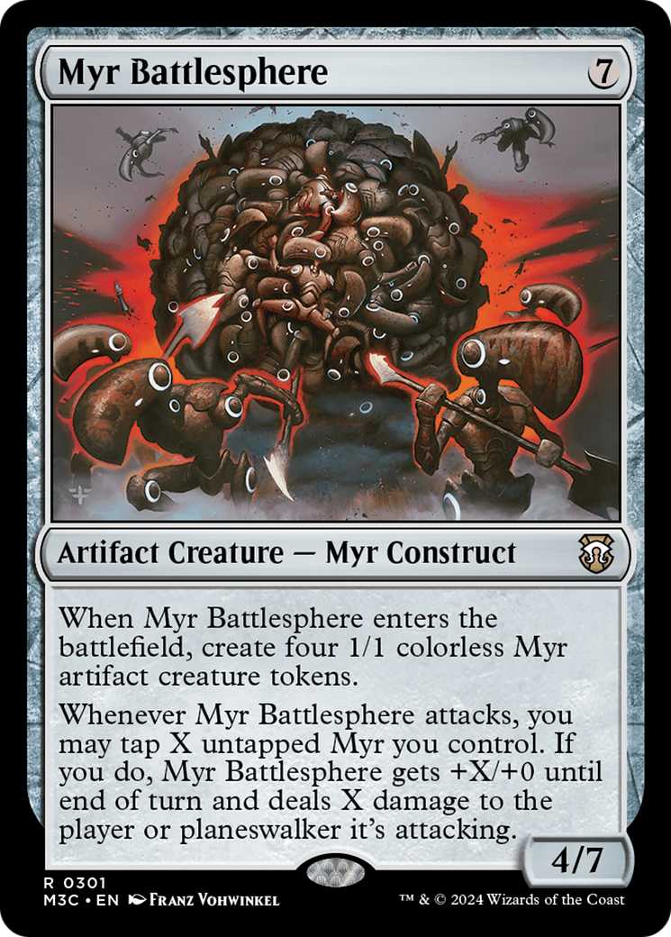 Myr Battlesphere (Ripple Foil) [Modern Horizons 3 Commander] | Nerdhalla Games