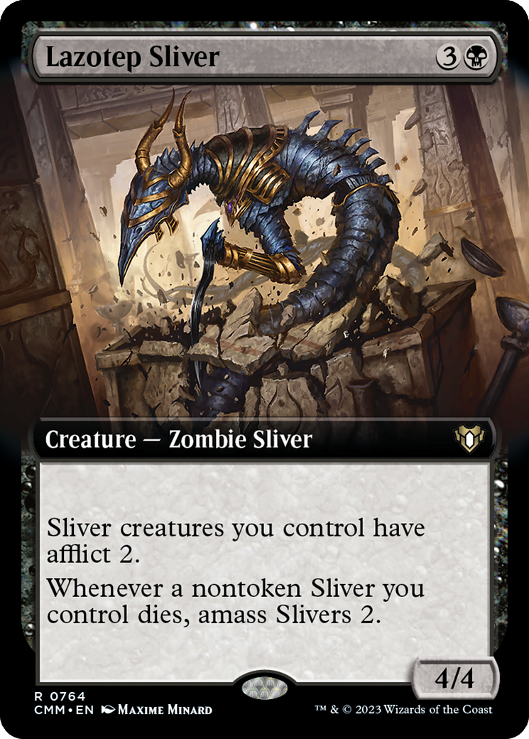 Lazotep Sliver (Extended Art) [Commander Masters] | Nerdhalla Games