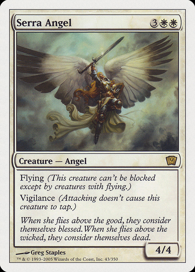 Serra Angel (9th Edition) [Oversize Cards] | Nerdhalla Games