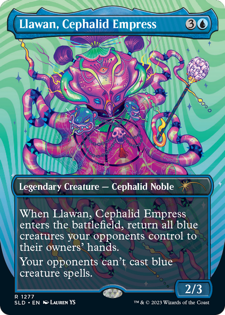 Llawan, Cephalid Empress (Borderless) [Secret Lair Drop Series] | Nerdhalla Games