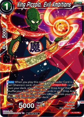 King Piccolo, Evil Ambitions (Power Booster) (P-119) [Promotion Cards] | Nerdhalla Games