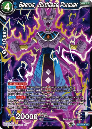 Beerus, Ruthless Pursuer (BT16-036) [Realm of the Gods] | Nerdhalla Games