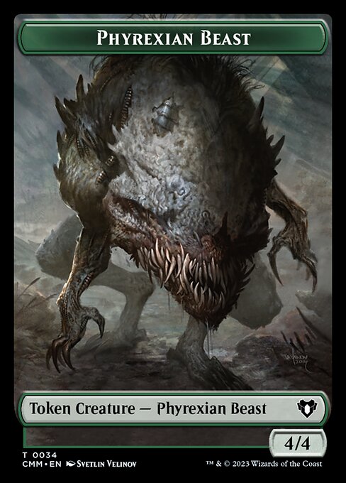 Eldrazi Scion // Phyrexian Beast Double-Sided Token [Commander Masters Tokens] | Nerdhalla Games