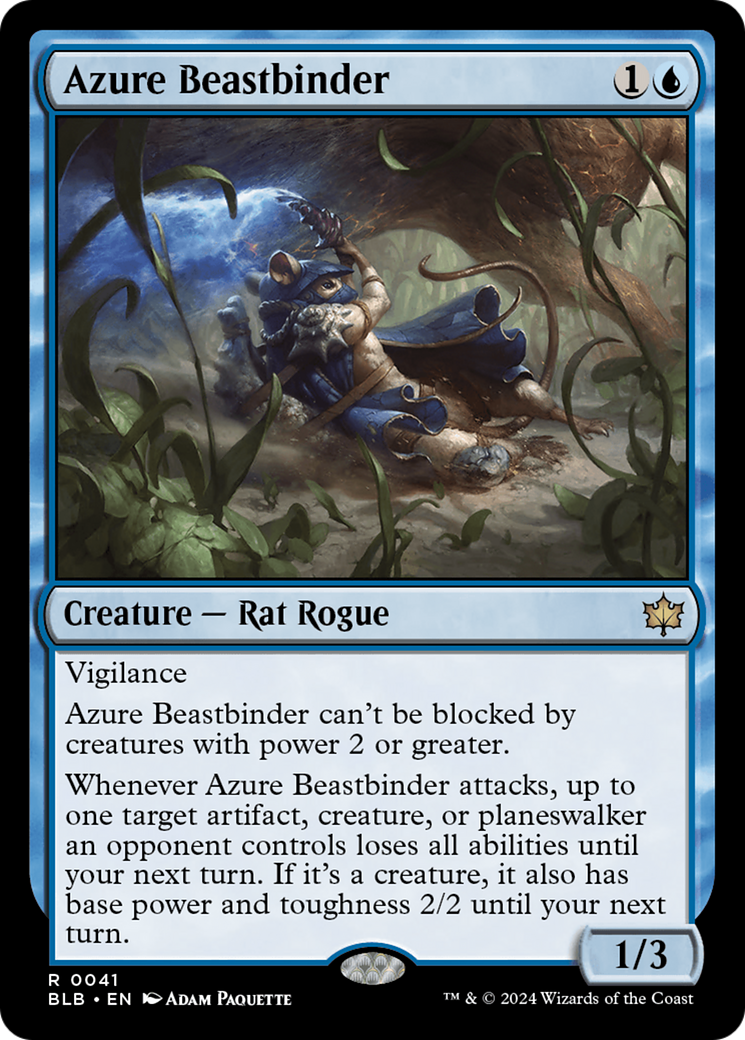 Azure Beastbinder [Bloomburrow] | Nerdhalla Games