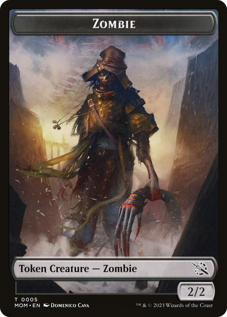 Elemental (02) // Zombie Double-Sided Token [March of the Machine Tokens] | Nerdhalla Games