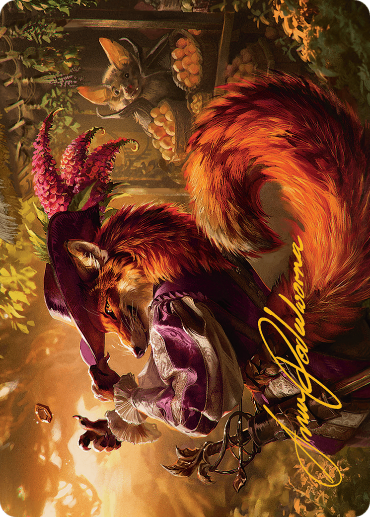 Mr. Foxglove Art Card (Gold-Stamped Signature) [Bloomburrow Art Series] | Nerdhalla Games