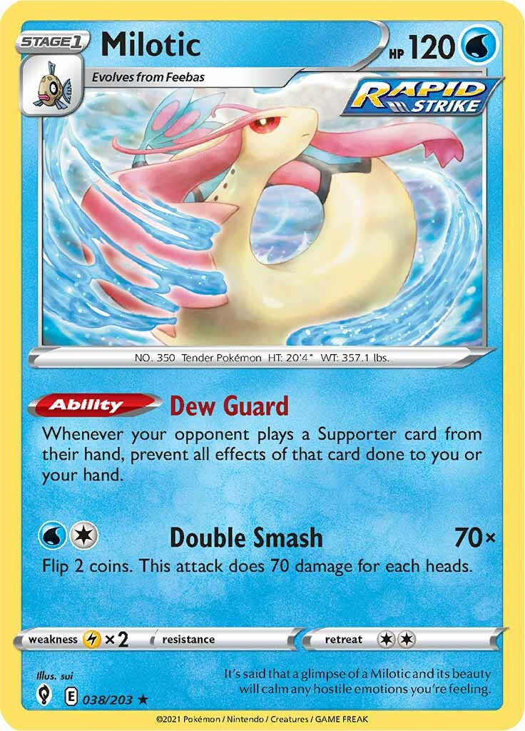 Milotic (038/203) [Sword & Shield: Evolving Skies] | Nerdhalla Games