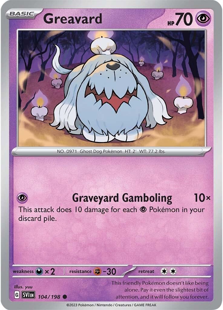 Greavard (104/198) [Scarlet & Violet: Base Set] | Nerdhalla Games