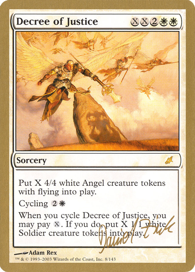 Decree of Justice (Daniel Zink) [World Championship Decks 2003] | Nerdhalla Games