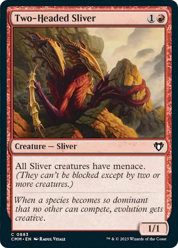 Two-Headed Sliver [Commander Masters] | Nerdhalla Games