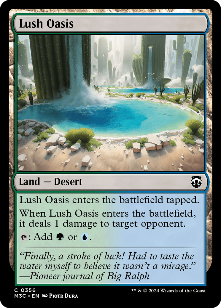 Lush Oasis (Ripple Foil) [Modern Horizons 3 Commander] | Nerdhalla Games