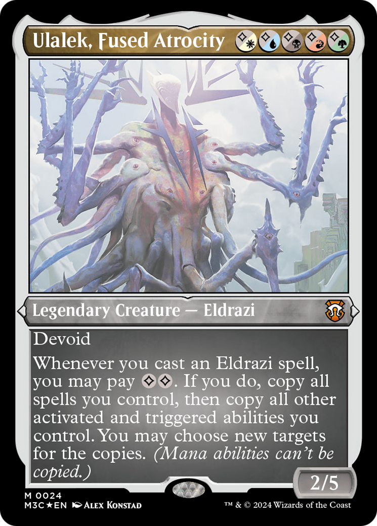 Ulalek, Fused Atrocity (Foil Etched) [Modern Horizons 3 Commander] | Nerdhalla Games