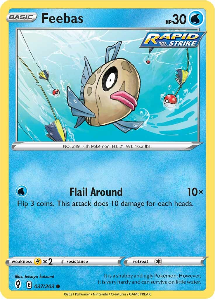 Feebas (037/203) [Sword & Shield: Evolving Skies] | Nerdhalla Games