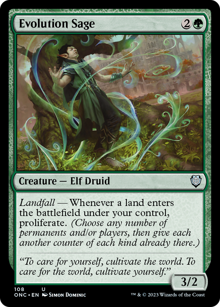 Evolution Sage [Phyrexia: All Will Be One Commander] | Nerdhalla Games