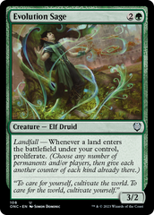 Evolution Sage [Phyrexia: All Will Be One Commander] | Nerdhalla Games