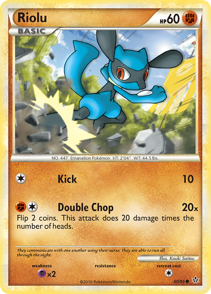 Riolu (60/95) [HeartGold & SoulSilver: Unleashed] | Nerdhalla Games