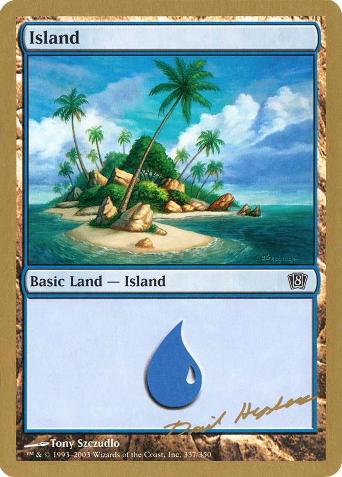 Island (dh337) (Dave Humpherys) [World Championship Decks 2003] | Nerdhalla Games