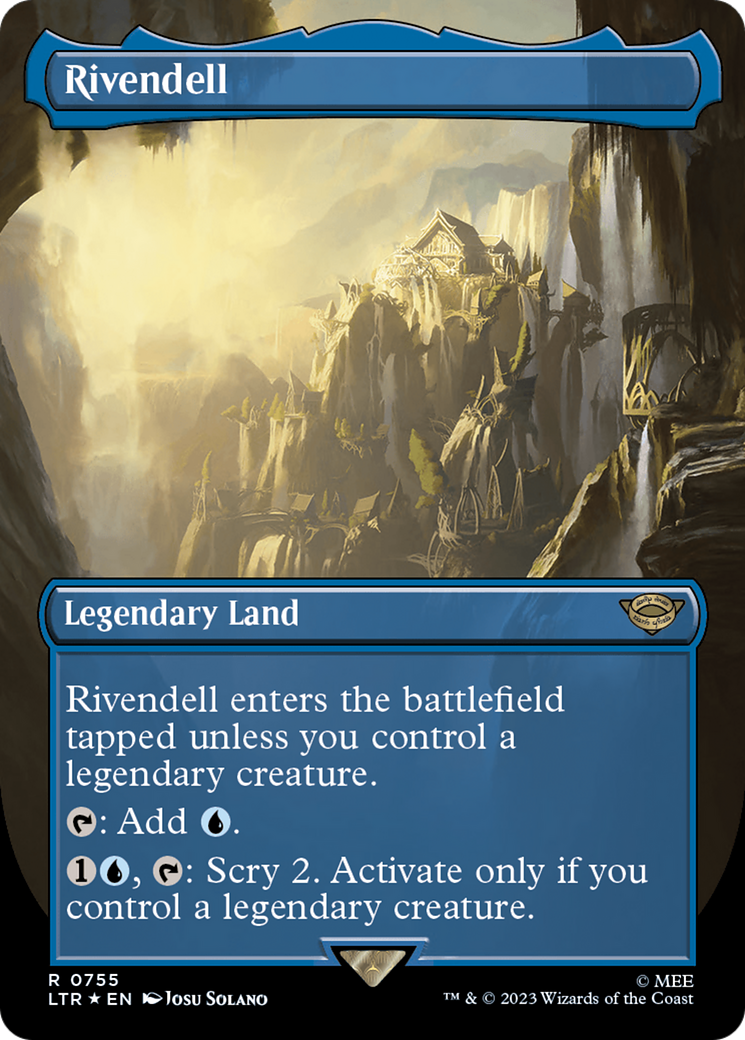 Rivendell (Borderless) (Surge Foil) [The Lord of the Rings: Tales of Middle-Earth] | Nerdhalla Games