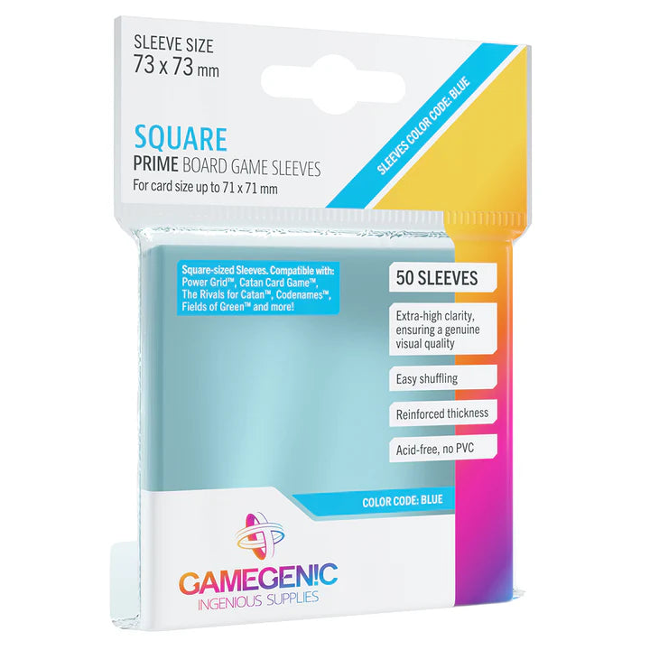 GameGenic Board Game Sleeves: Prime  Square 73mm x 73mm (Copy) | Nerdhalla Games