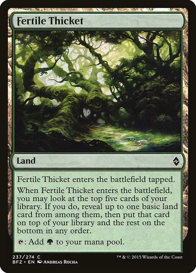 Fertile Thicket [Battle for Zendikar] | Nerdhalla Games