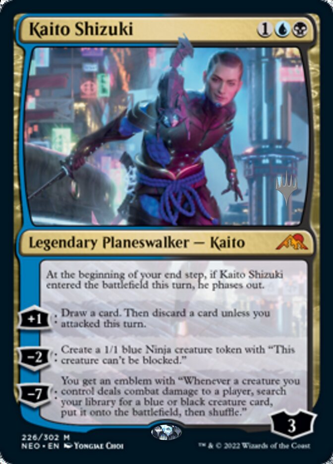 Kaito Shizuki (Promo Pack) [Kamigawa: Neon Dynasty Promos] | Nerdhalla Games