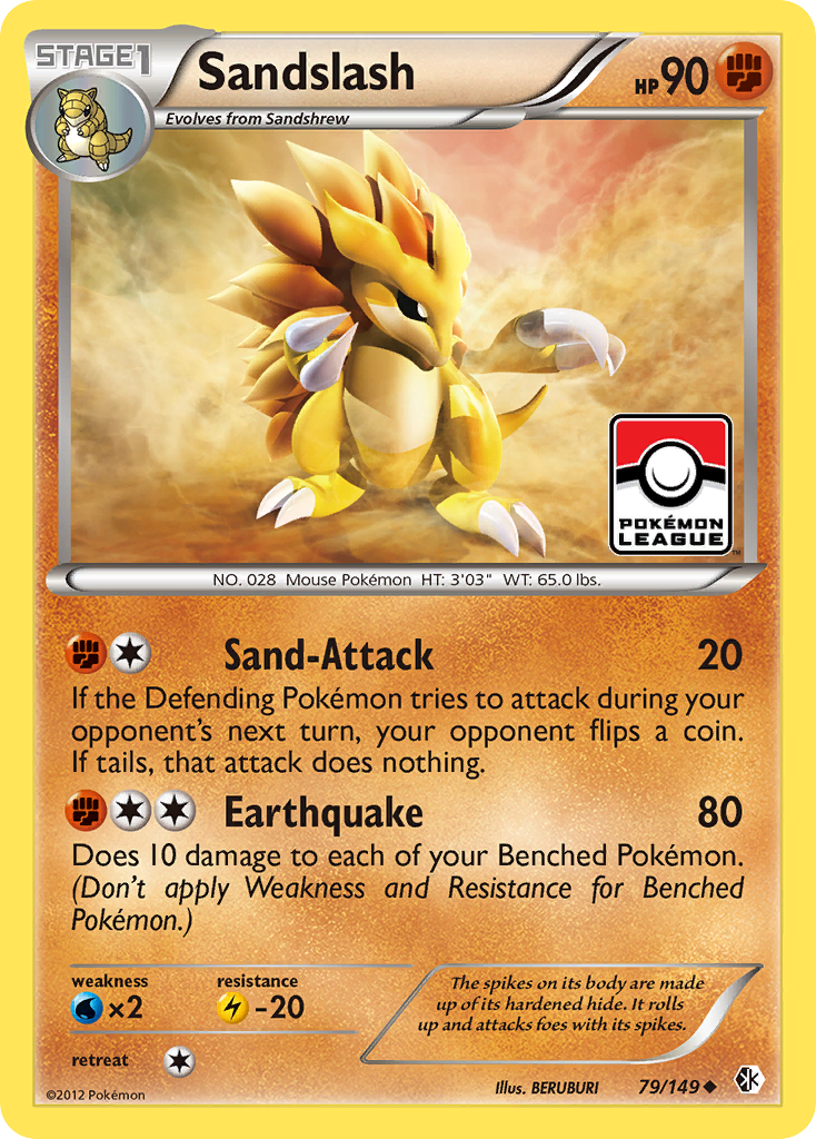 Sandslash (79/149) [Black & White: Boundaries Crossed] | Nerdhalla Games