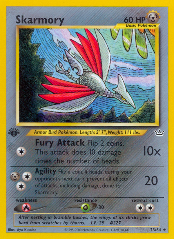 Skarmory (23/64) [Neo Revelation 1st Edition] | Nerdhalla Games