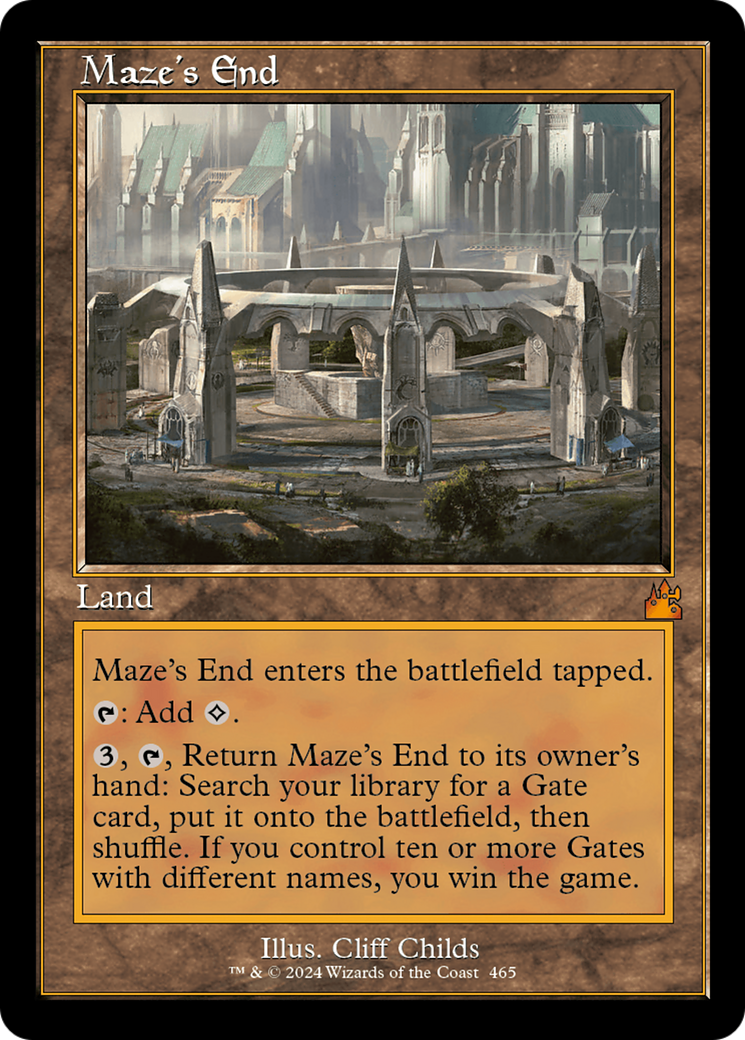 Maze's End (Retro Frame) [Ravnica Remastered] | Nerdhalla Games