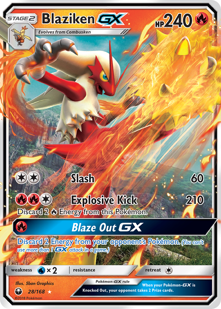 Blaziken GX (28/168) [Sun & Moon: Celestial Storm] | Nerdhalla Games