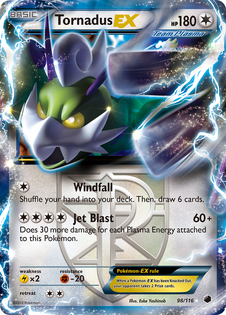 Tornadus EX (98/116) [Black & White: Plasma Freeze] | Nerdhalla Games