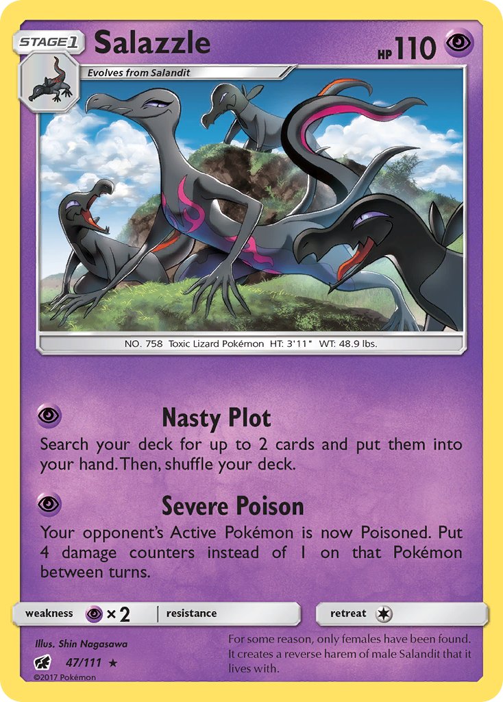 Salazzle (47/111) (Theme Deck Exclusive) [Sun & Moon: Crimson Invasion] | Nerdhalla Games